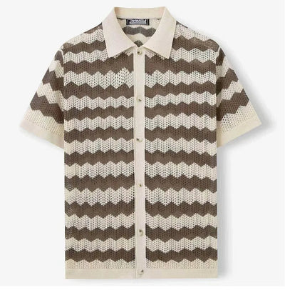Lorenzo™ | Camisa Tejida Chevron