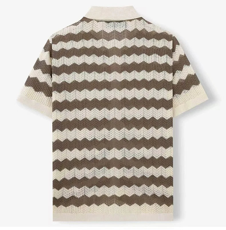 Lorenzo™ | Camisa Tejida Chevron