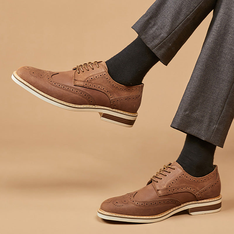 Héctor™ | Zapatos de piel estilo brogue