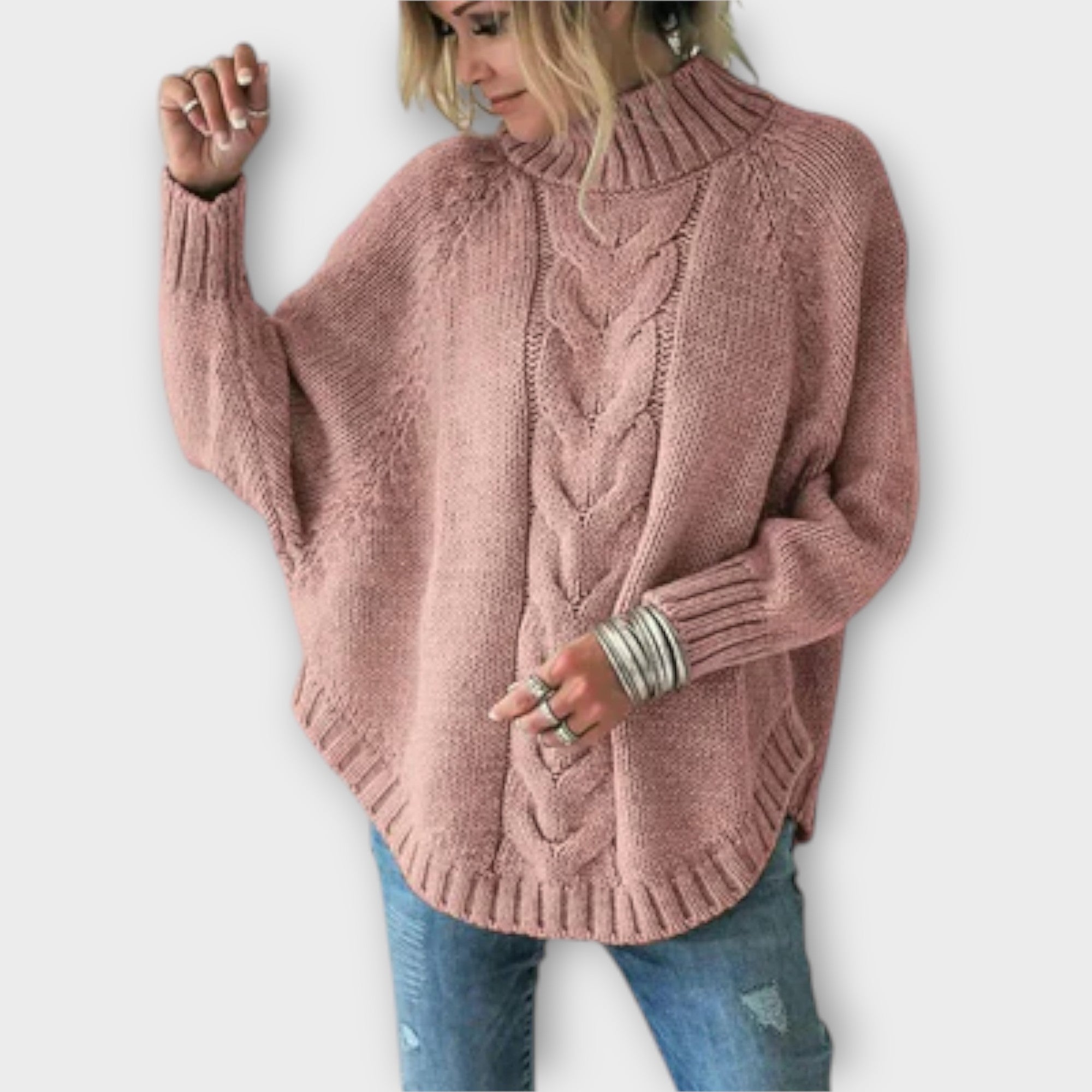 Miriam - Jersey de punto con diseño trenzado