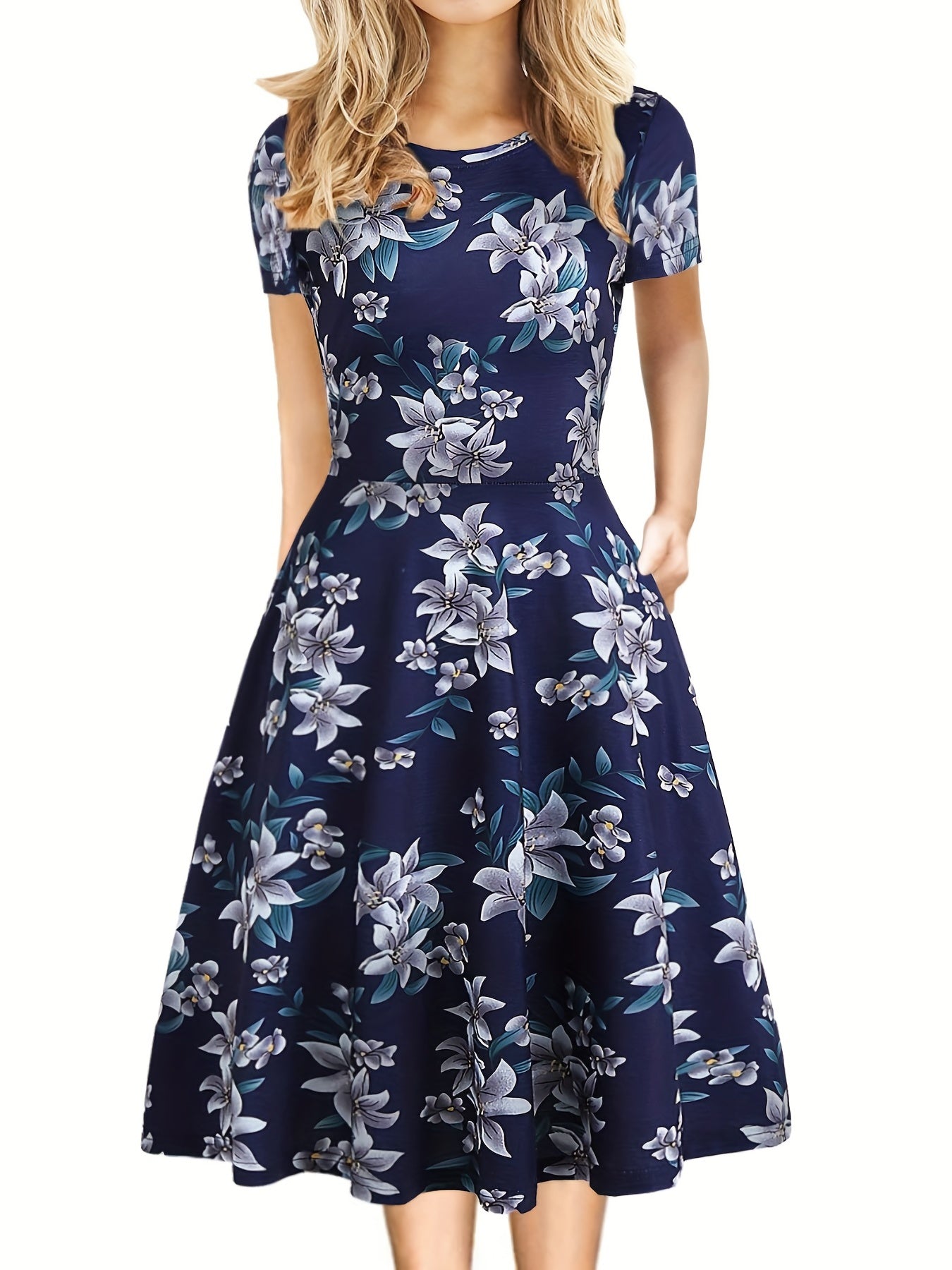 Danuta – Vestido de Verano de Estilo Retro con Corte en A