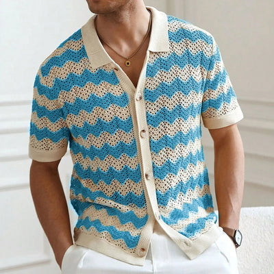 Lorenzo™ | Camisa Tejida Chevron