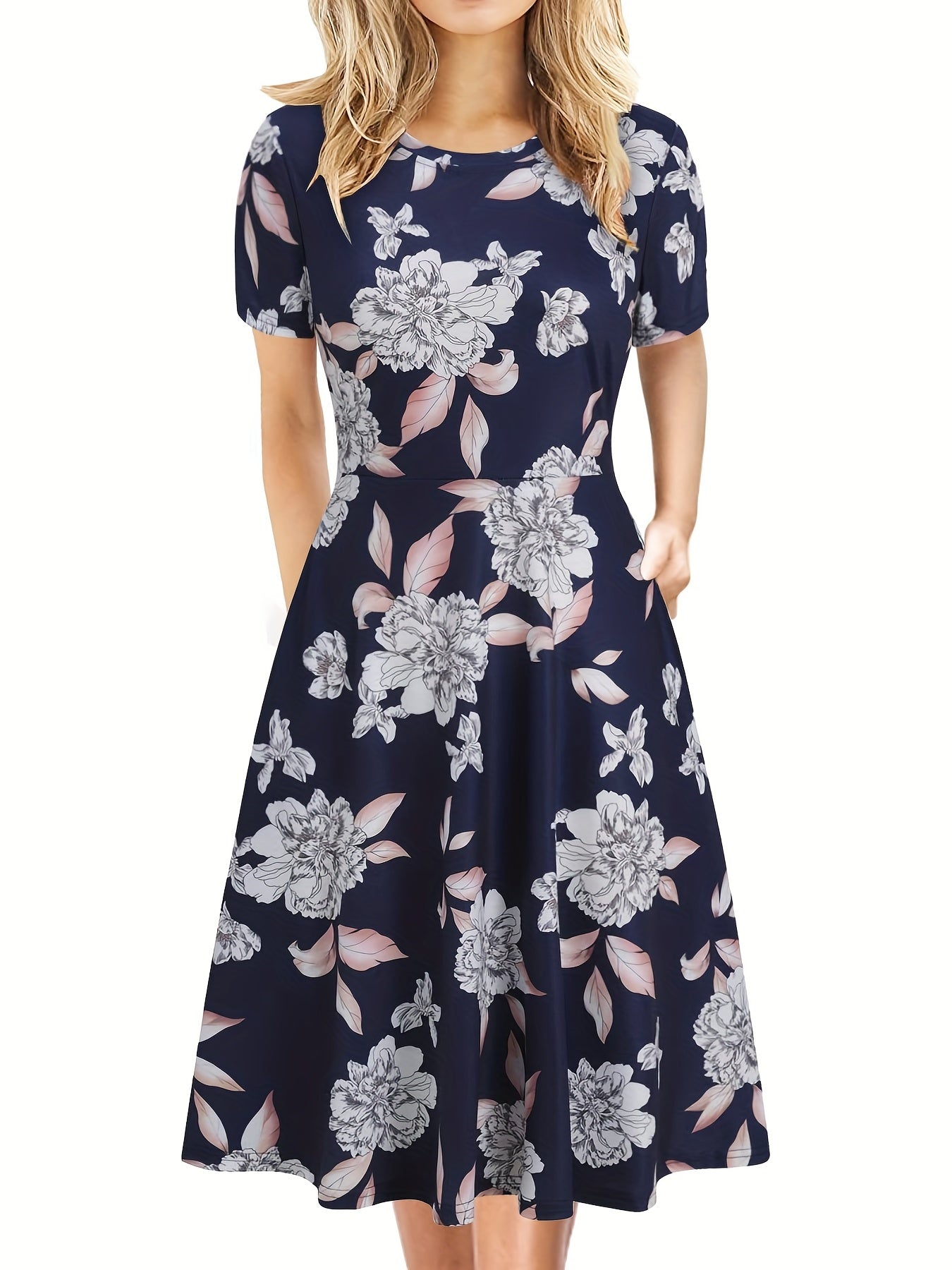 Danuta – Vestido de Verano de Estilo Retro con Corte en A