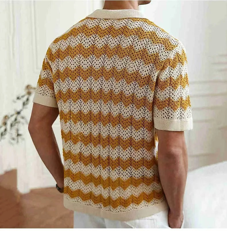 Lorenzo™ | Camisa Tejida Chevron