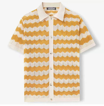 Lorenzo™ | Camisa Tejida Chevron