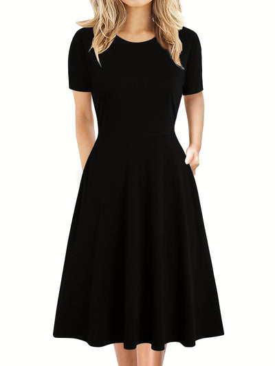 Danuta – Vestido de Verano de Estilo Retro con Corte en A