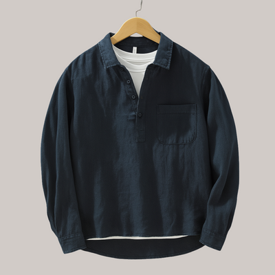 Oliver™ | Camisa informal de algodón y lino