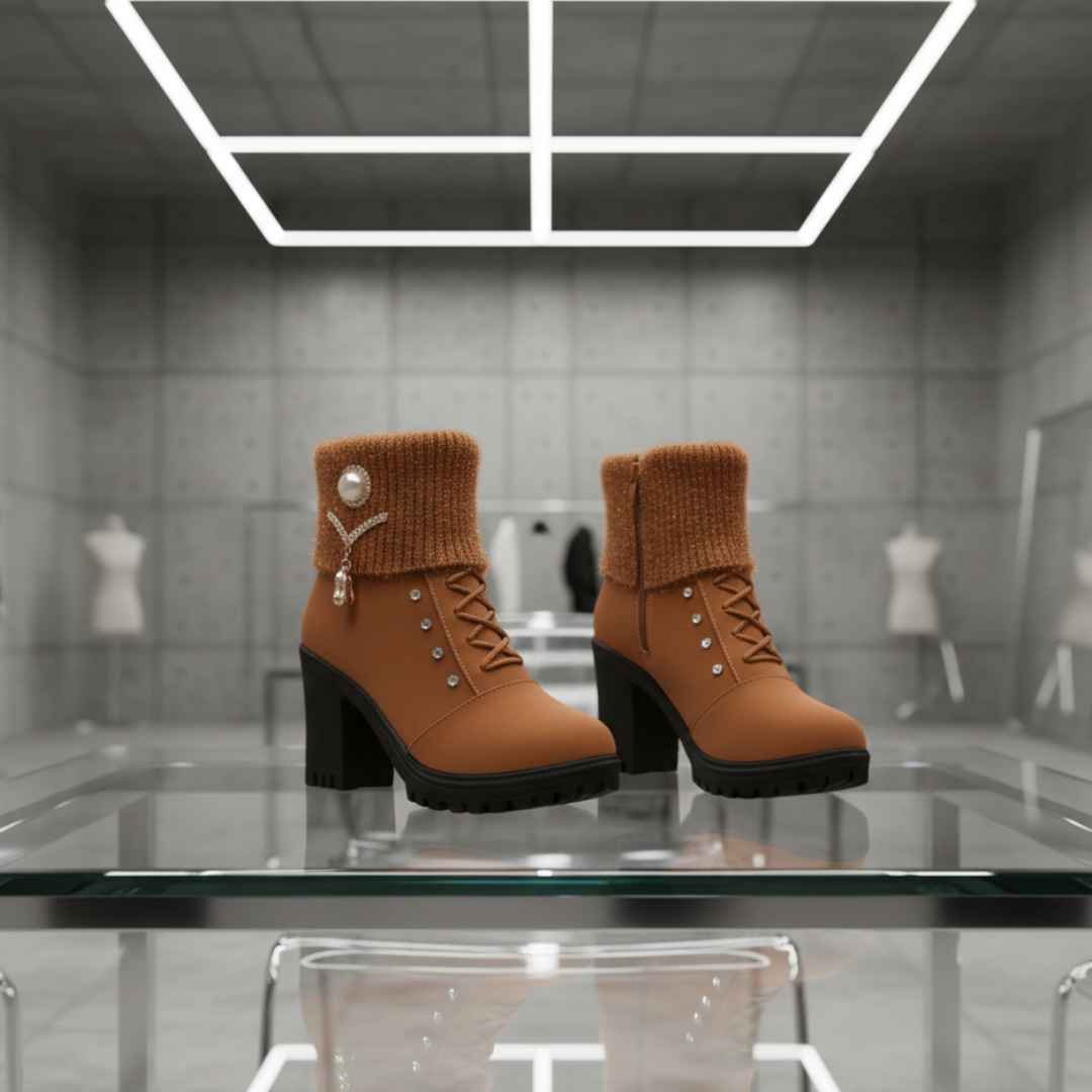 Maria | Botines de tacón grueso cálido y duraderos