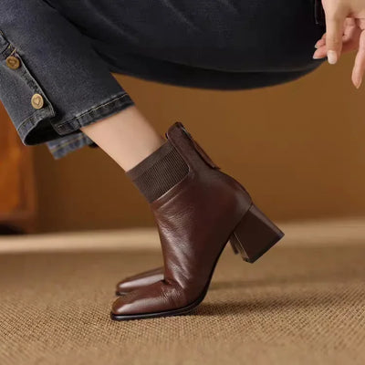 Klaudia | Botines de Invierno Elegantes con Tacón Chunky