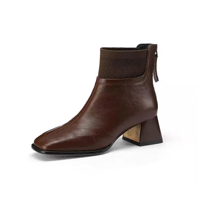 Klaudia | Botines de Invierno Elegantes con Tacón Chunky