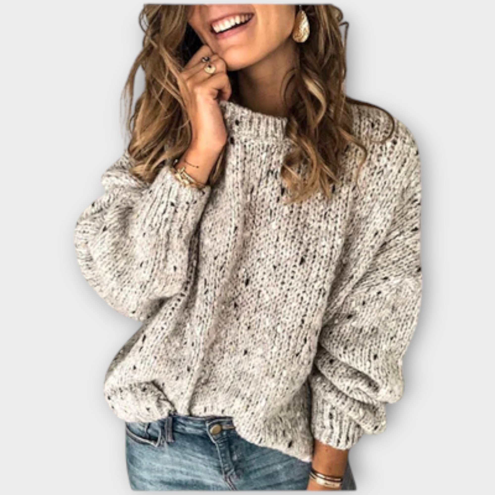 Eileen - Jersey de punto retro acogedor