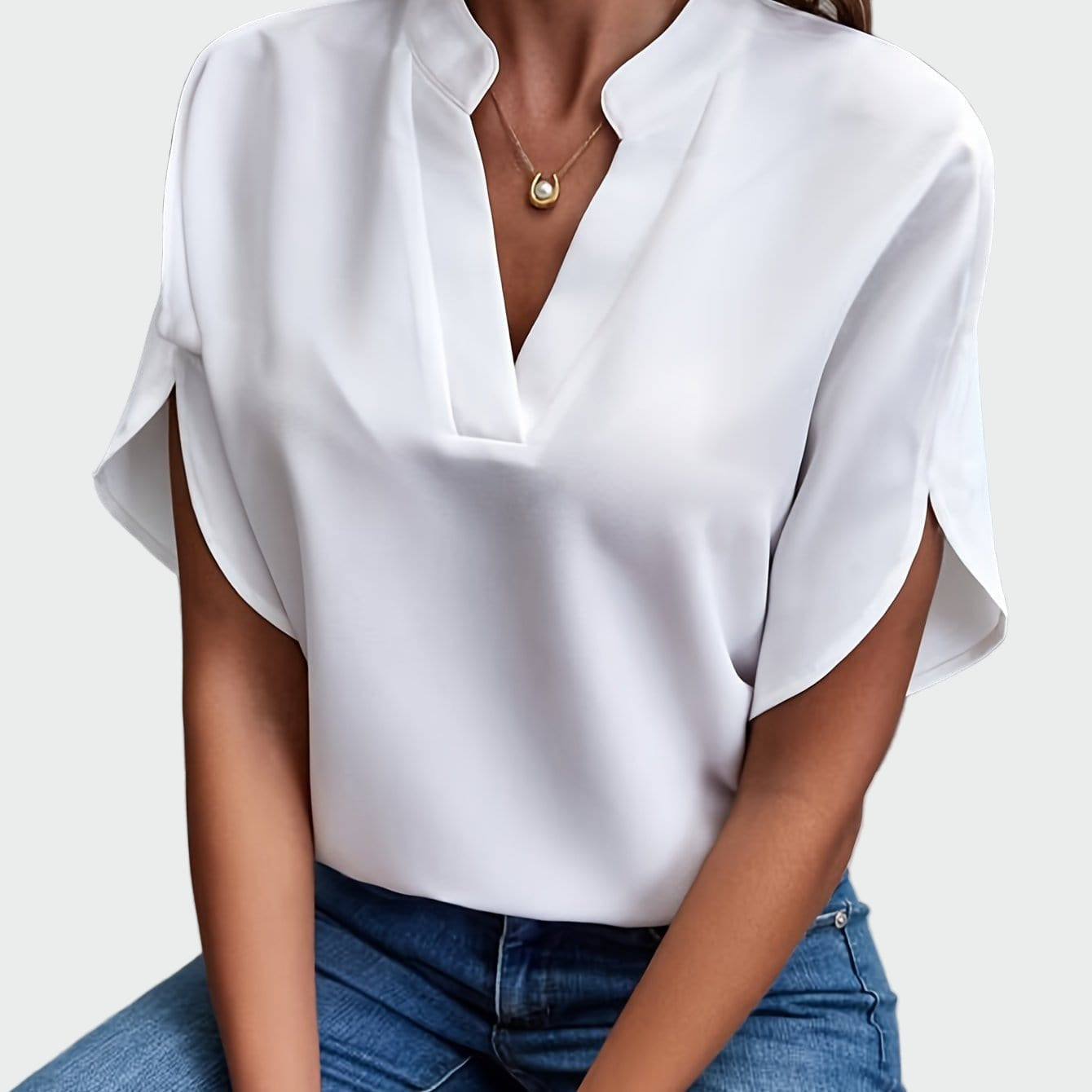 Elvira | Blusa con estampado drapeado