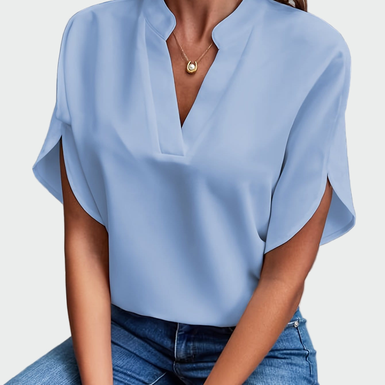 Elvira | Blusa con estampado drapeado