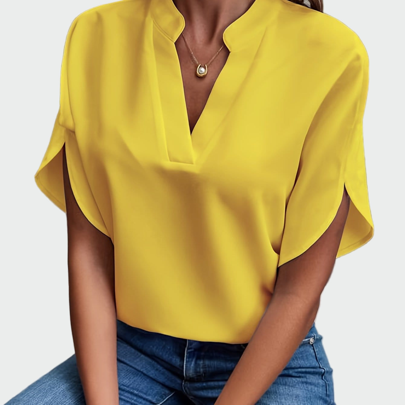 Elvira | Blusa con estampado drapeado