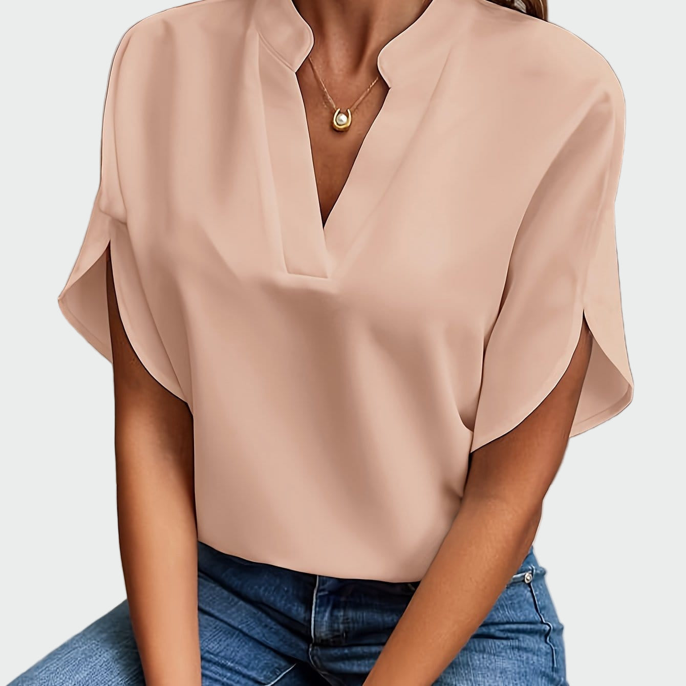 Elvira | Blusa con estampado drapeado