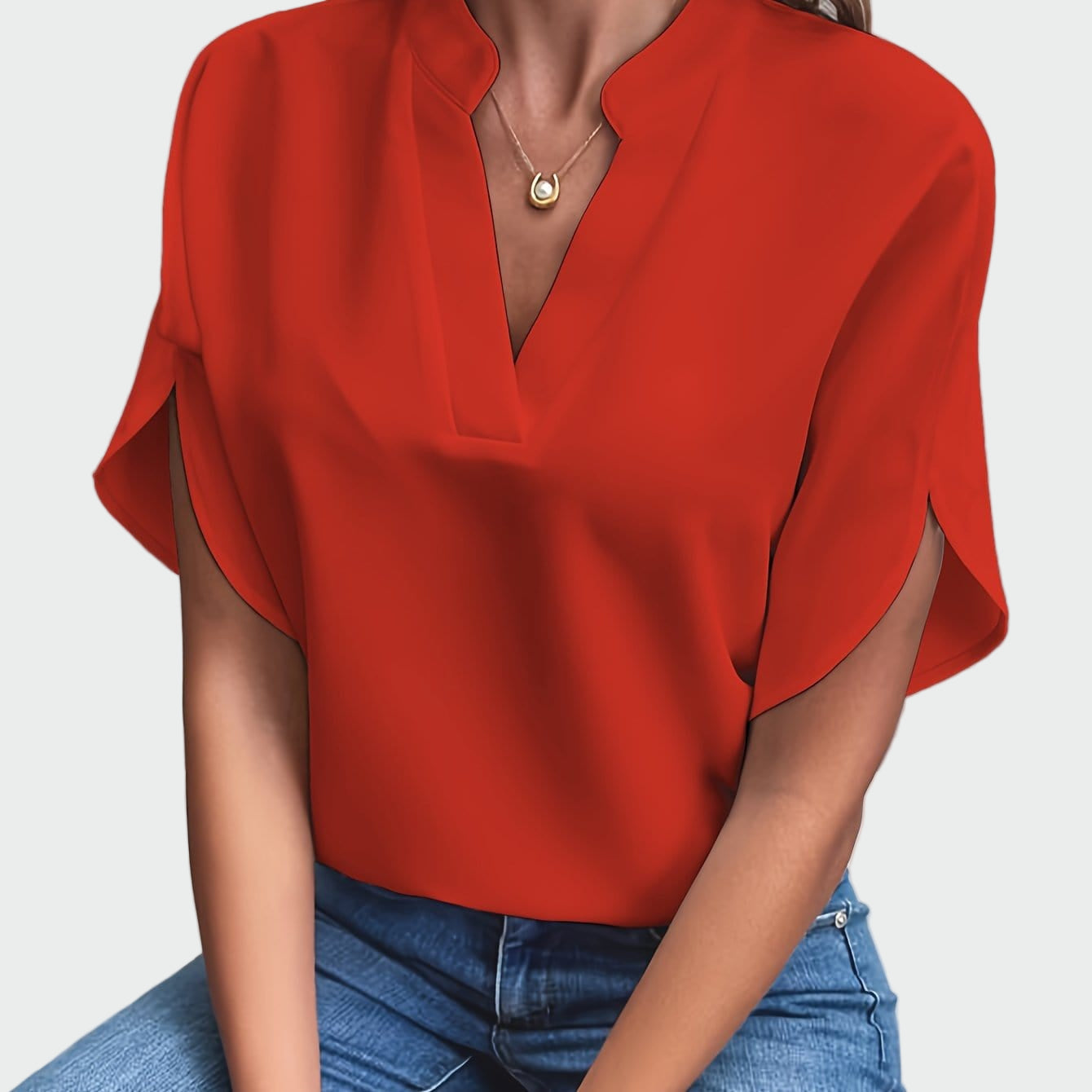Elvira | Blusa con estampado drapeado