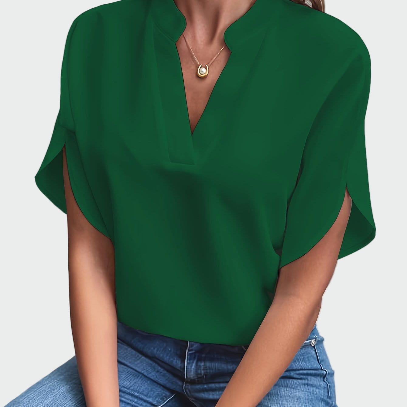 Elvira | Blusa con estampado drapeado
