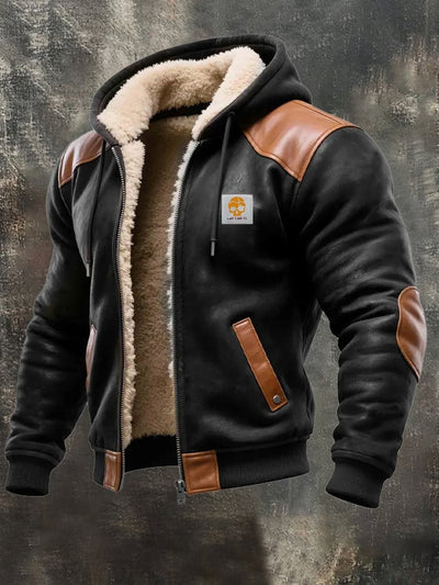 ADAM™ | Chaqueta Zimowa con Detalles de Cuero Elegantes
