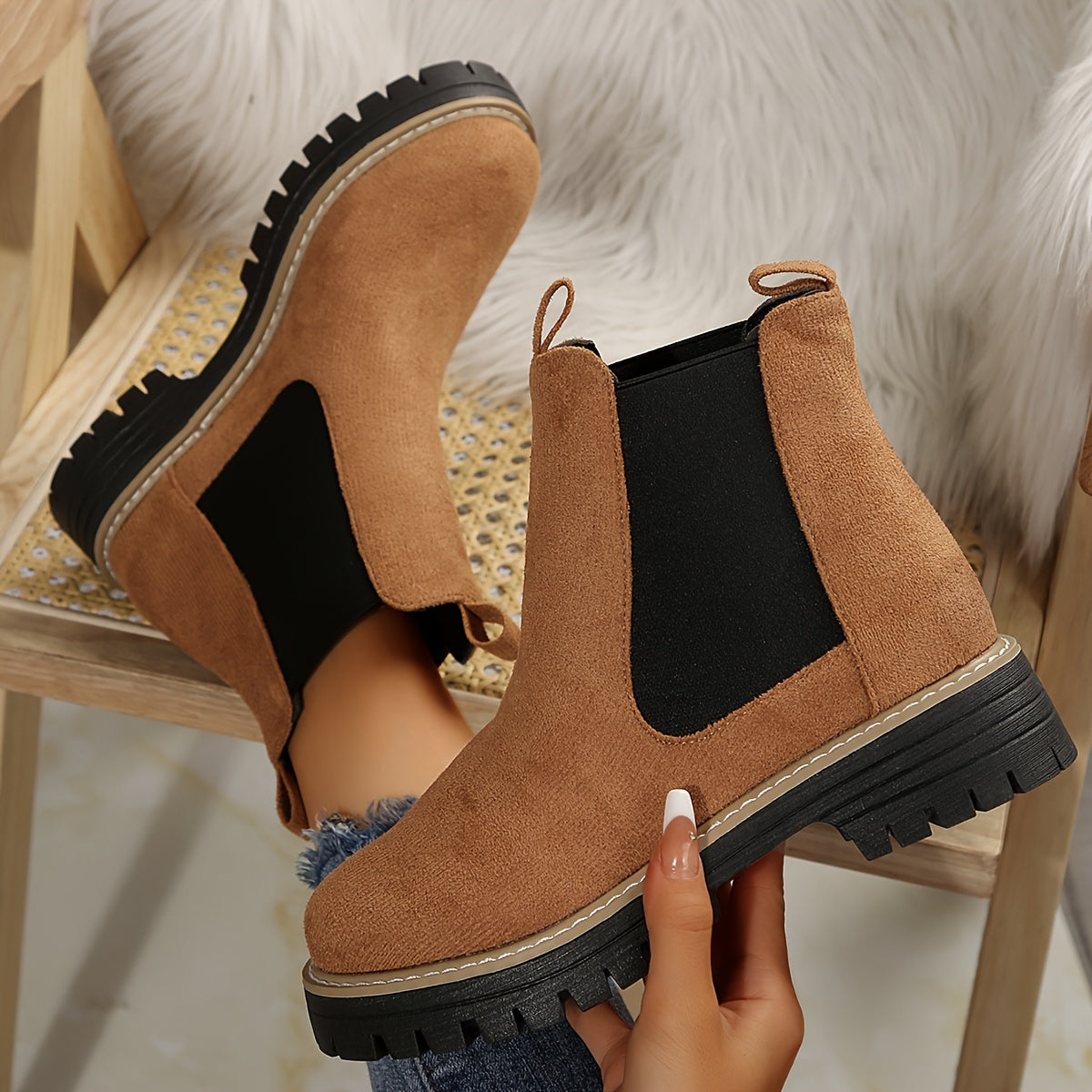 Marta | Botines de mujer con suela gruesa