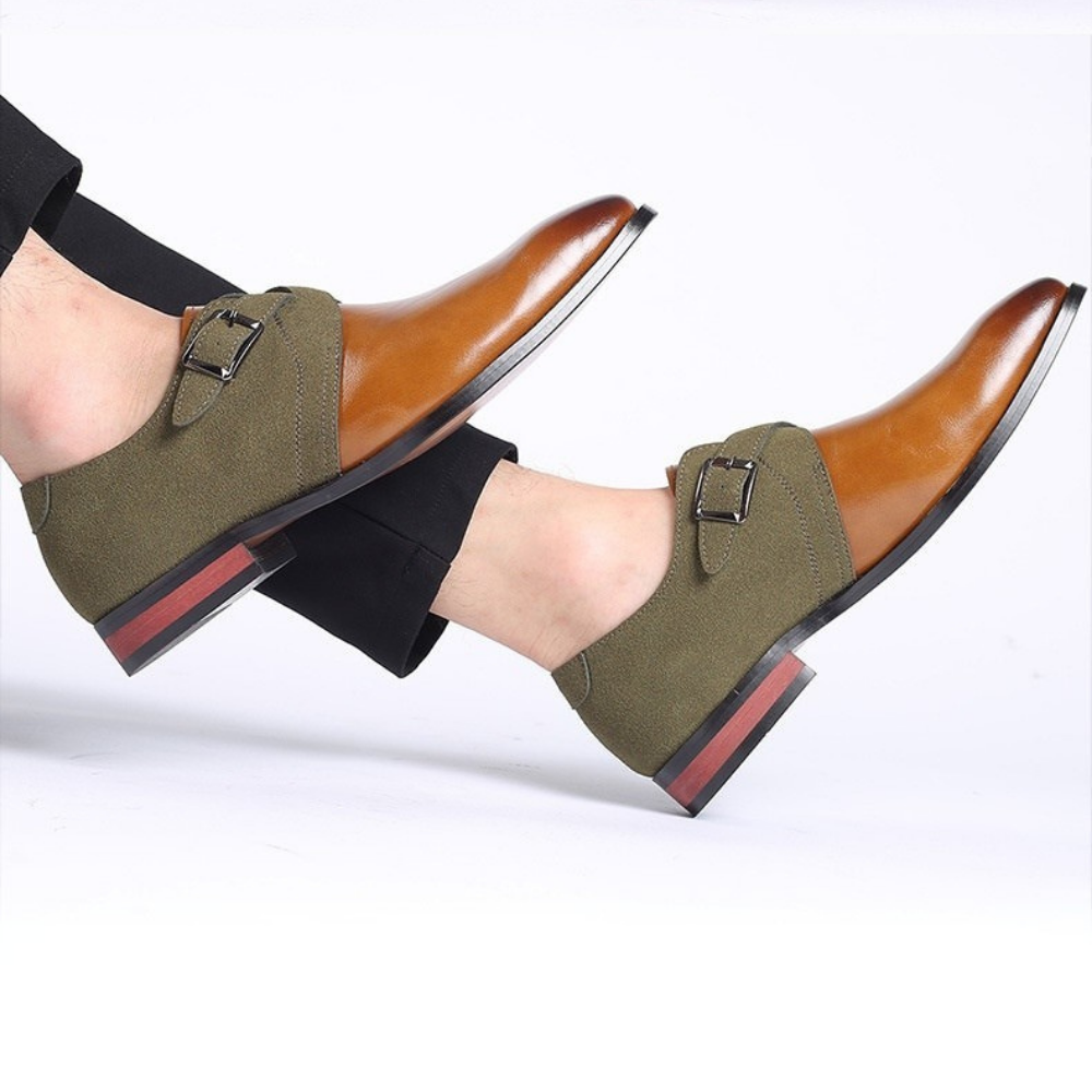 Héctor™ | Zapatos Derby de Piel con Hebilla