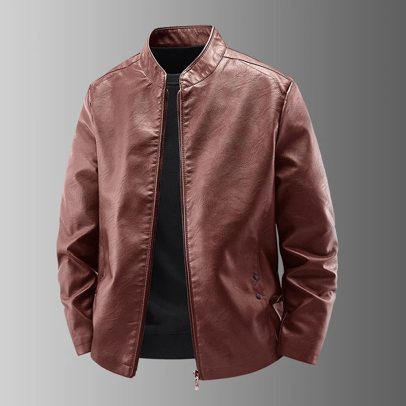Marek™ | Chaqueta de Cuero para Motociclistas