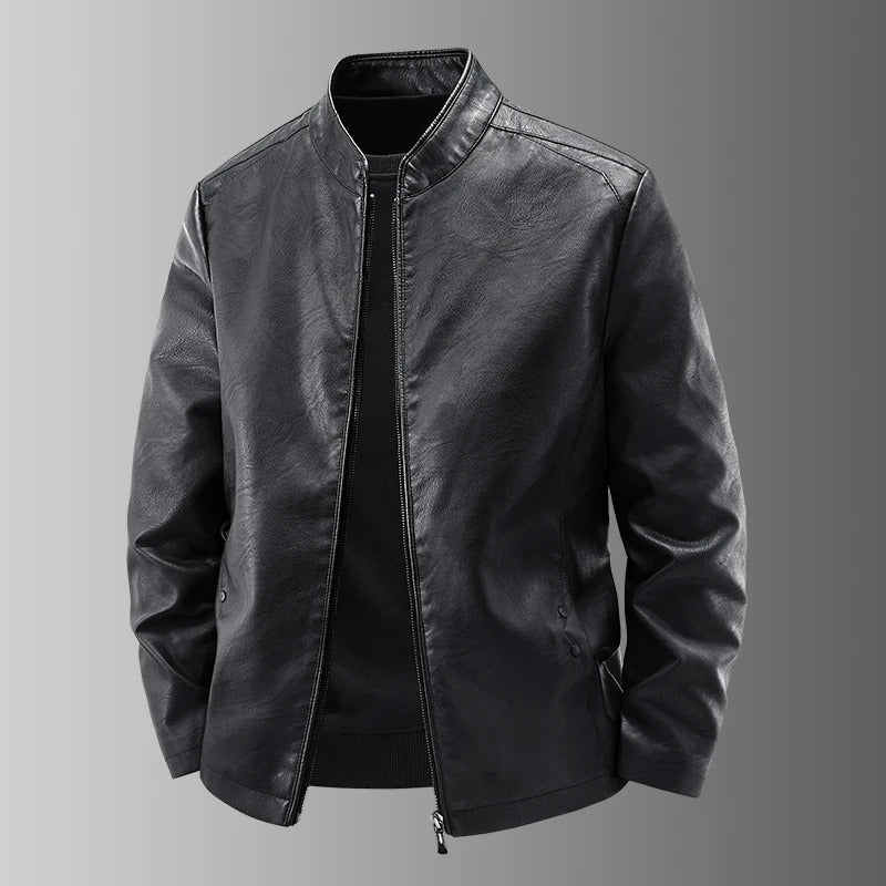 Marek™ | Chaqueta de Cuero para Motociclistas