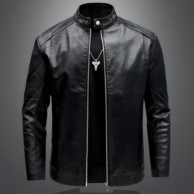Patryk™ | Elegante Chaqueta de Cuero para Motociclista