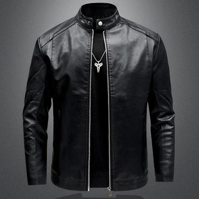 Patryk™ | Elegante Chaqueta de Cuero para Motociclista