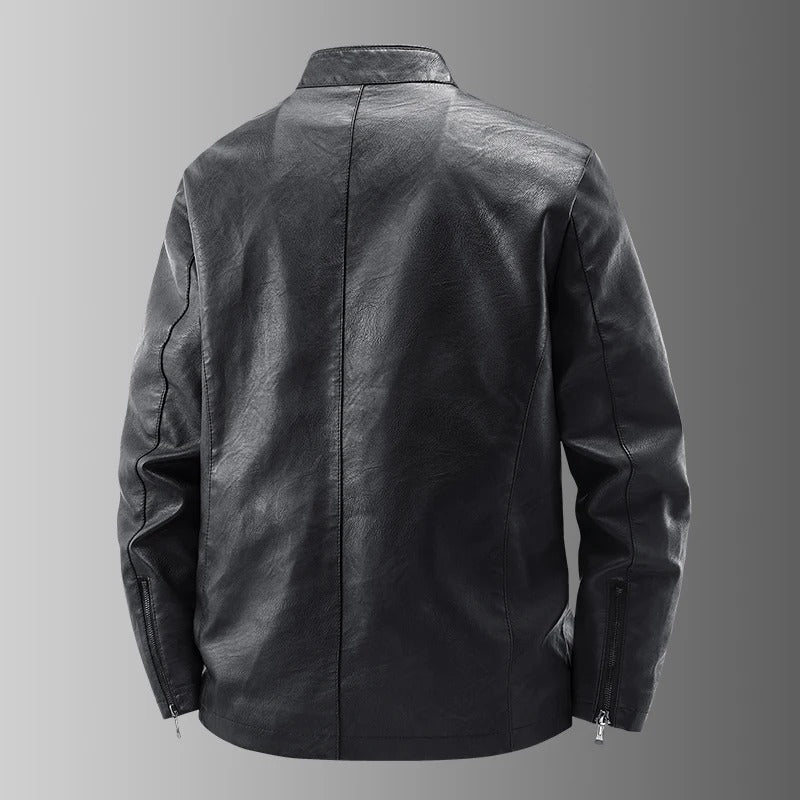 Marek™ | Chaqueta de Cuero para Motociclistas