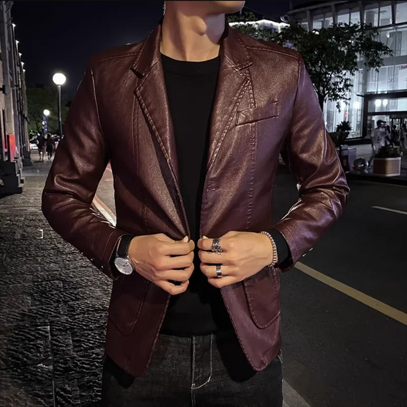 Marcin™ | Chaqueta de cuero estilo casual de negocios