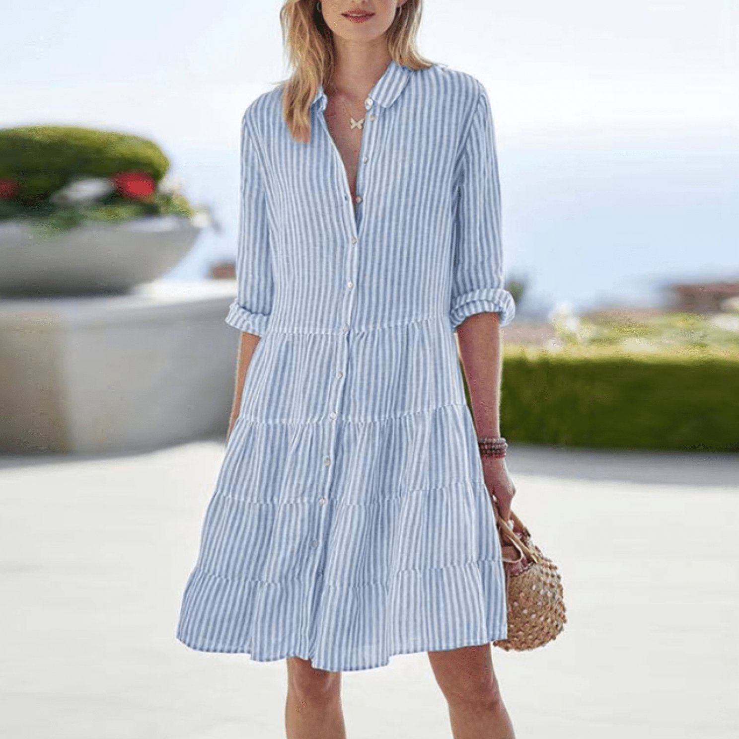 Lucía™ | Vestido Veraniego de Rayas